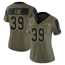 Nike Ryan Coe Tampa Bay Buccaneers Limited Olive 2021 Salute To Service Jersey - Women's