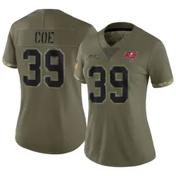Nike Ryan Coe Tampa Bay Buccaneers Limited Olive 2022 Salute To Service Jersey - Women's