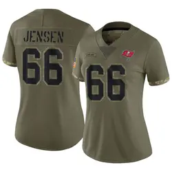 Nike Ryan Jensen Tampa Bay Buccaneers Limited Olive 2022 Salute To Service Jersey - Women's