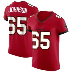 Nike Ryan Johnson Tampa Bay Buccaneers Elite Red Vapor Jersey - Men's