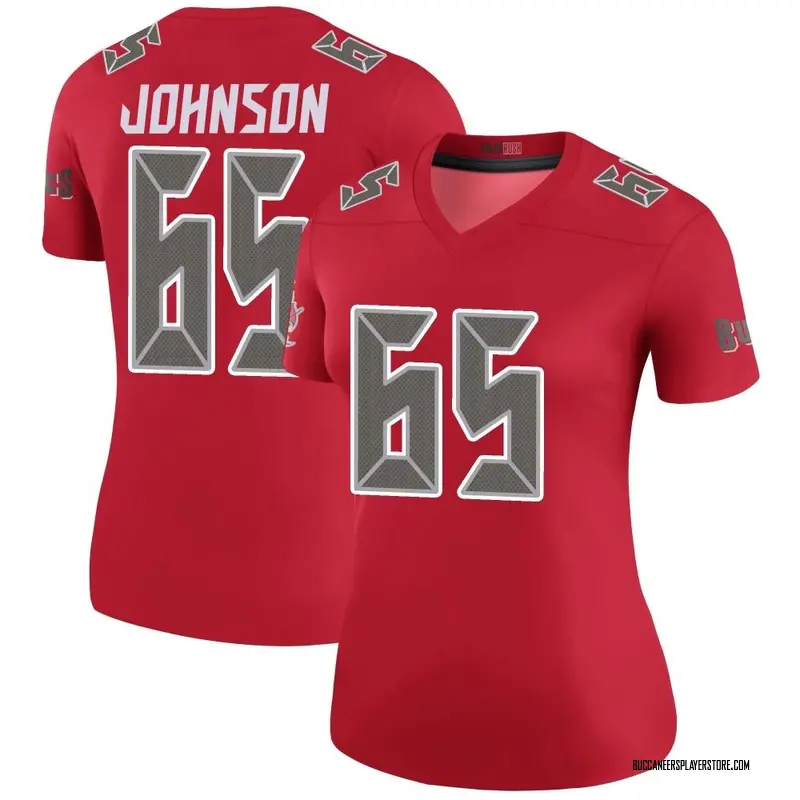 Nike Ryan Johnson Tampa Bay Buccaneers Legend Red Color Rush Jersey - Women's