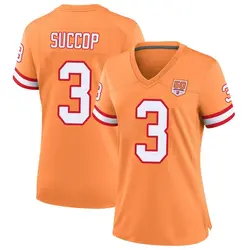 Nike Ryan Succop Tampa Bay Buccaneers Game Cream sicle 50th Season Jersey - Women's