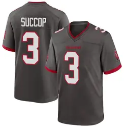 Nike Ryan Succop Tampa Bay Buccaneers Game Pewter Alternate Jersey - Men's