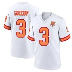 Nike Ryan Succop Tampa Bay Buccaneers Game White '76 50th Season Jersey - Youth