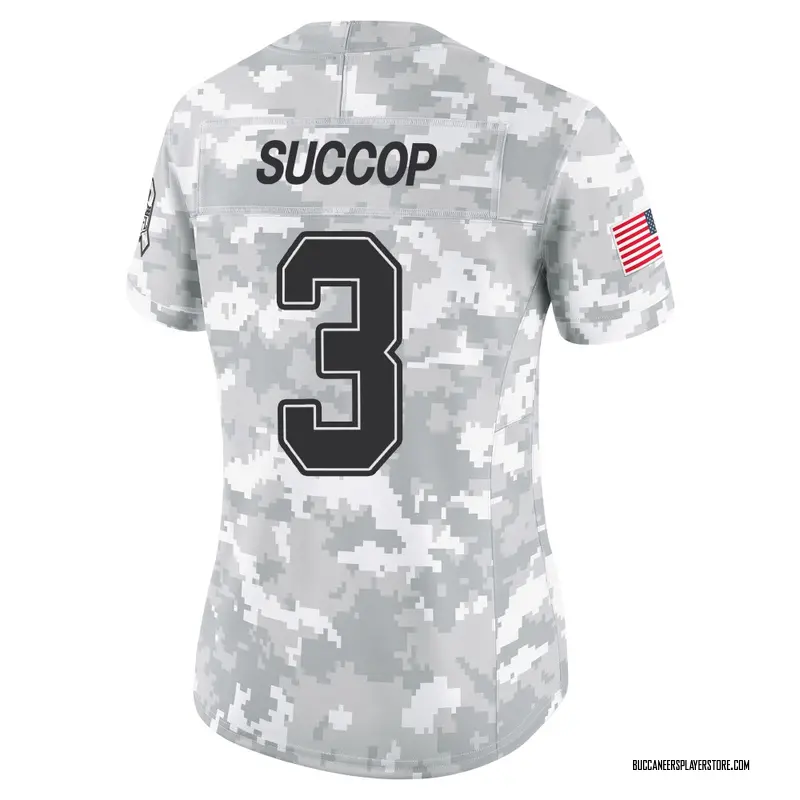 Nike Ryan Succop Tampa Bay Buccaneers Limited Arctic Camo 2024 Salute to Service Jersey - Women's