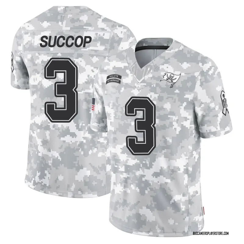Nike Ryan Succop Tampa Bay Buccaneers Limited Arctic Camo 2024 Salute to Service Jersey - Youth