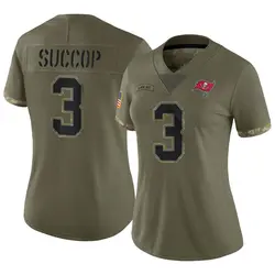 Nike Ryan Succop Tampa Bay Buccaneers Limited Olive 2022 Salute To Service Jersey - Women's
