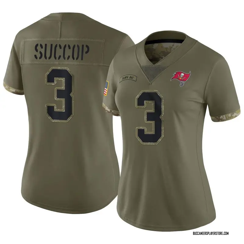 Nike Ryan Succop Tampa Bay Buccaneers Limited Olive 2022 Salute To Service Jersey - Women's