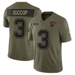 Nike Ryan Succop Tampa Bay Buccaneers Limited Olive 2025 Salute to Service Jersey - Youth