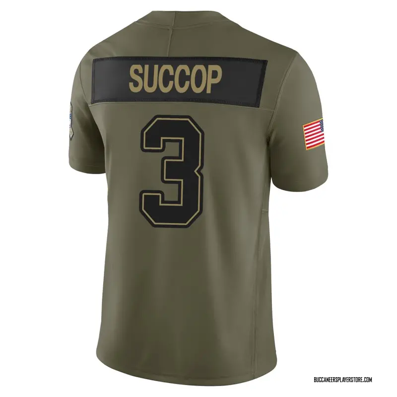 Nike Ryan Succop Tampa Bay Buccaneers Limited Olive 2025 Salute to Service Jersey - Youth