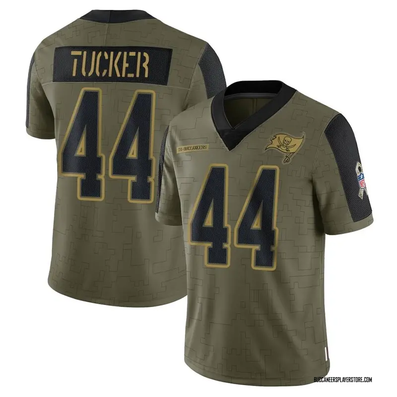 Nike Sean Tucker Tampa Bay Buccaneers Limited Olive 2021 Salute To Service Jersey - Youth