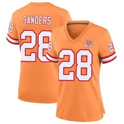 Nike Shilo Sanders Tampa Bay Buccaneers Game Cream sicle 50th Season Jersey - Women's