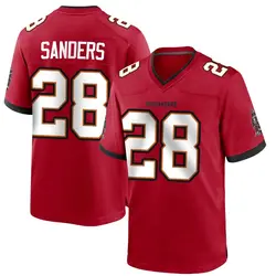 Nike Shilo Sanders Tampa Bay Buccaneers Game Red Team Color Jersey - Men's