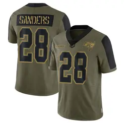 Nike Shilo Sanders Tampa Bay Buccaneers Limited Olive 2021 Salute To Service Jersey - Men's
