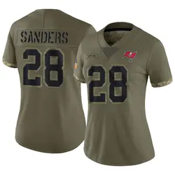 Nike Shilo Sanders Tampa Bay Buccaneers Limited Olive 2022 Salute To Service Jersey - Women's