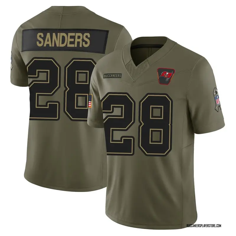 Nike Shilo Sanders Tampa Bay Buccaneers Limited Olive 2025 Salute to Service Jersey - Men's