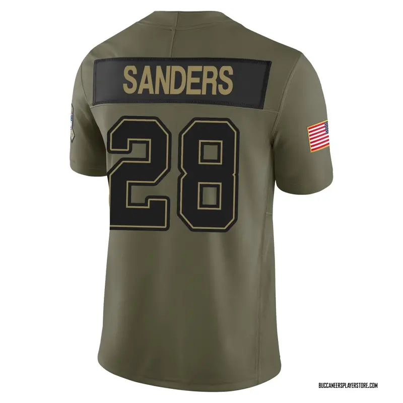 Nike Shilo Sanders Tampa Bay Buccaneers Limited Olive 2025 Salute to Service Jersey - Men's