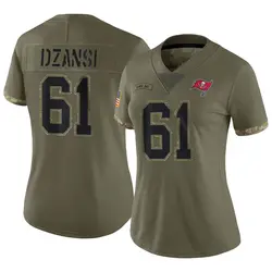 Nike Silas Dzansi Tampa Bay Buccaneers Limited Olive 2022 Salute To Service Jersey - Women's