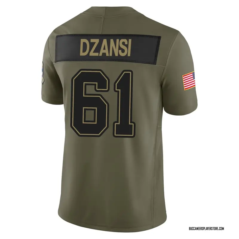 Nike Silas Dzansi Tampa Bay Buccaneers Limited Olive 2025 Salute to Service Jersey - Men's