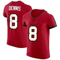 Nike SirVocea Dennis Tampa Bay Buccaneers Elite Red Vapor Jersey - Men's