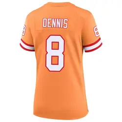 Nike SirVocea Dennis Tampa Bay Buccaneers Game Cream sicle 50th Season Jersey - Women's