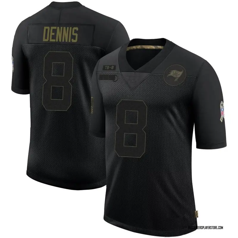Nike SirVocea Dennis Tampa Bay Buccaneers Limited Black 2020 Salute To Service Jersey - Youth