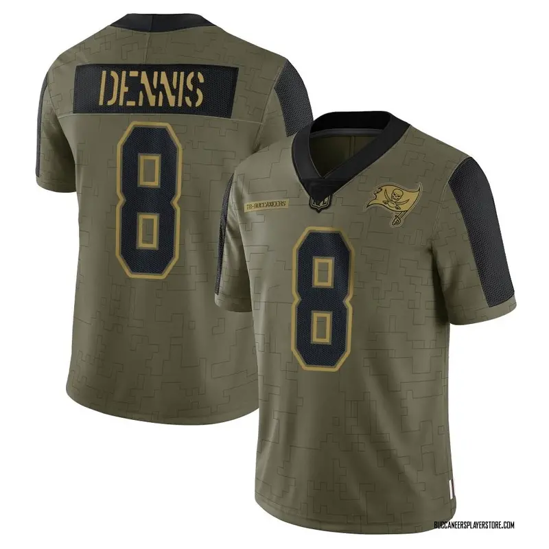 Nike SirVocea Dennis Tampa Bay Buccaneers Limited Olive 2021 Salute To Service Jersey - Men's