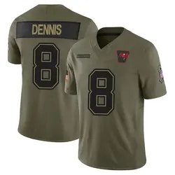 Nike SirVocea Dennis Tampa Bay Buccaneers Limited Olive 2025 Salute to Service Jersey - Men's