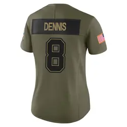Nike SirVocea Dennis Tampa Bay Buccaneers Limited Olive 2025 Salute to Service Jersey - Women's