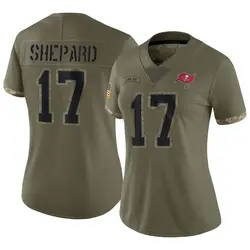 Nike Sterling Shepard Tampa Bay Buccaneers Limited Olive 2022 Salute To Service Jersey - Women's