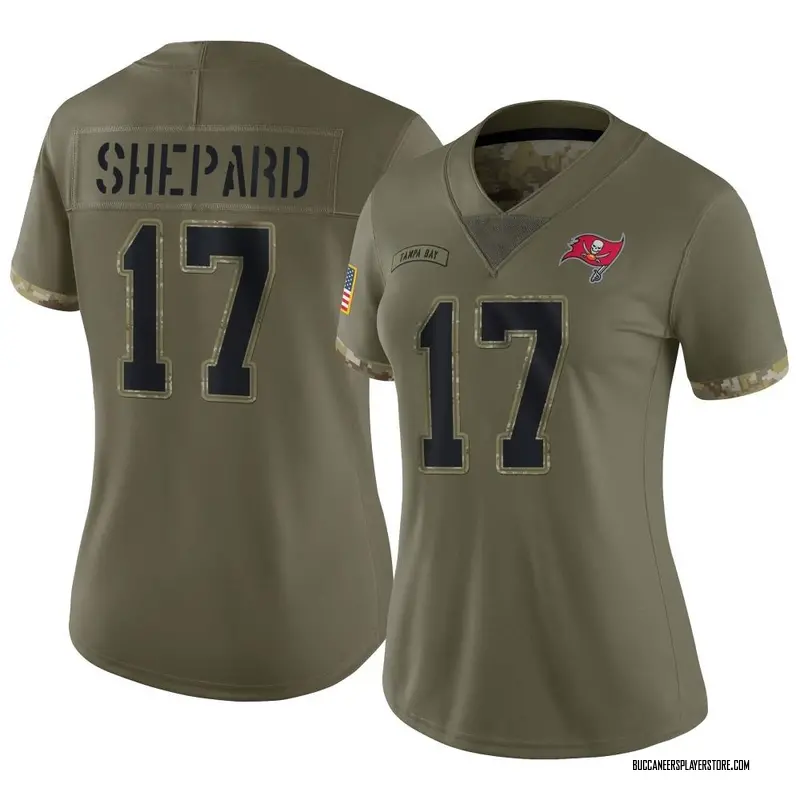 Nike Sterling Shepard Tampa Bay Buccaneers Limited Olive 2022 Salute To Service Jersey - Women's