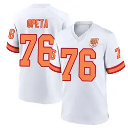 Nike Sua Opeta Tampa Bay Buccaneers Game White '76 50th Season Jersey - Men's
