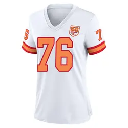 Nike Sua Opeta Tampa Bay Buccaneers Game White '76 50th Season Jersey - Women's
