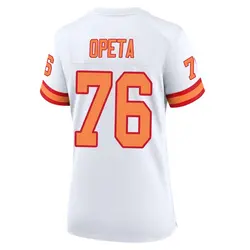 Nike Sua Opeta Tampa Bay Buccaneers Game White '76 50th Season Jersey - Women's