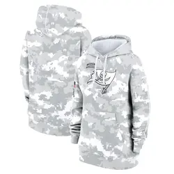 Nike Tampa Bay Buccaneers Arctic Camo 2024 Salute To Service Club Fleece Pullover Hoodie - Women's