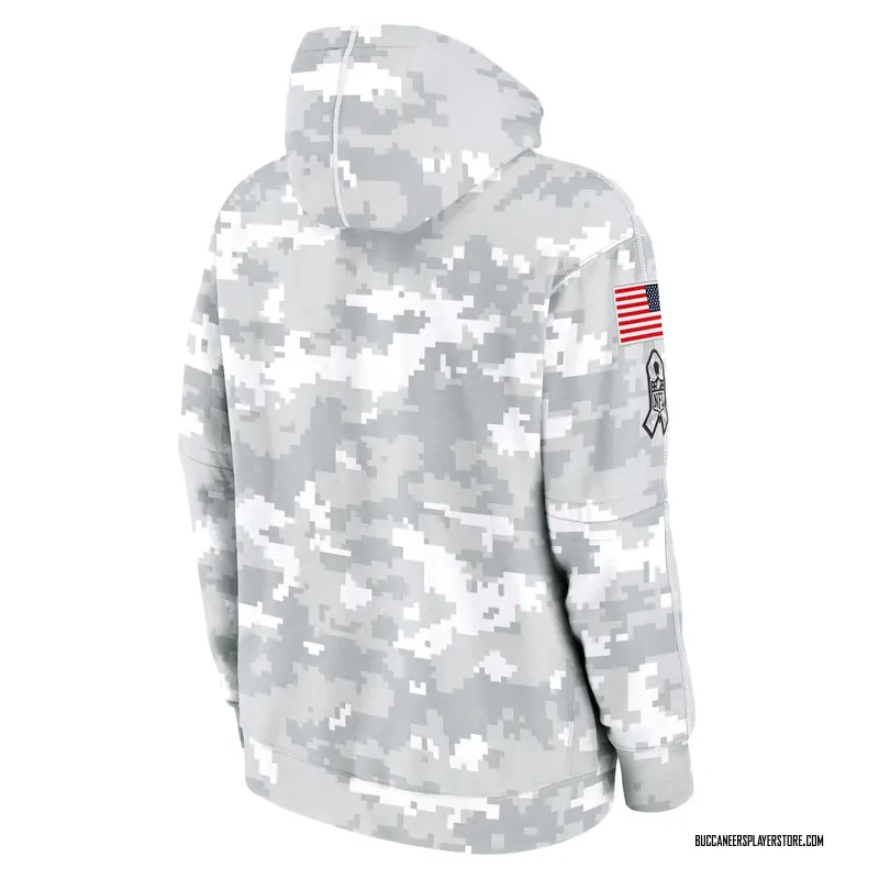 Nike Tampa Bay Buccaneers Arctic Camo 2024 Salute to Service Club Fleece Pullover Hoodie - Men's