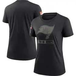 Nike Tampa Bay Buccaneers Black 2020 Salute To Service Performance T-Shirt - Women's
