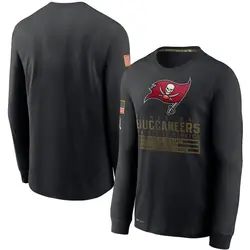 Nike Tampa Bay Buccaneers Black 2020 Salute to Service Sideline Performance Long Sleeve T-Shirt - Men's
