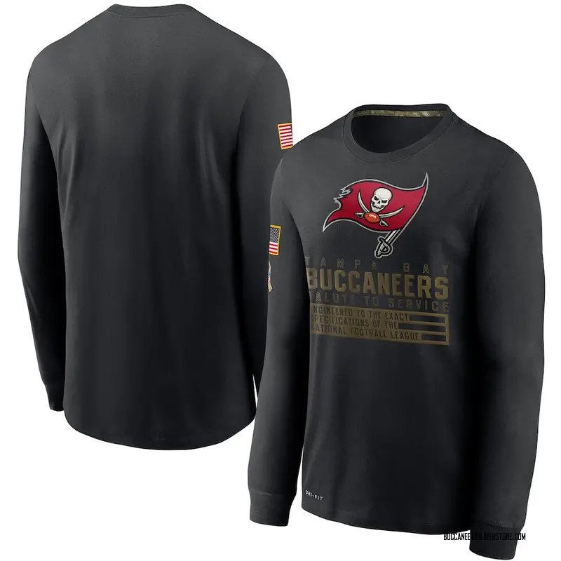 Nike Tampa Bay Buccaneers Black 2020 Salute to Service Sideline Performance Long Sleeve T-Shirt - Men's