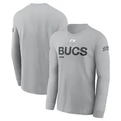 Nike Tampa Bay Buccaneers Gray 2024 Salute To Service Long Sleeve T-Shirt - Men's