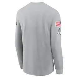 Nike Tampa Bay Buccaneers Gray 2024 Salute To Service Long Sleeve T-Shirt - Men's
