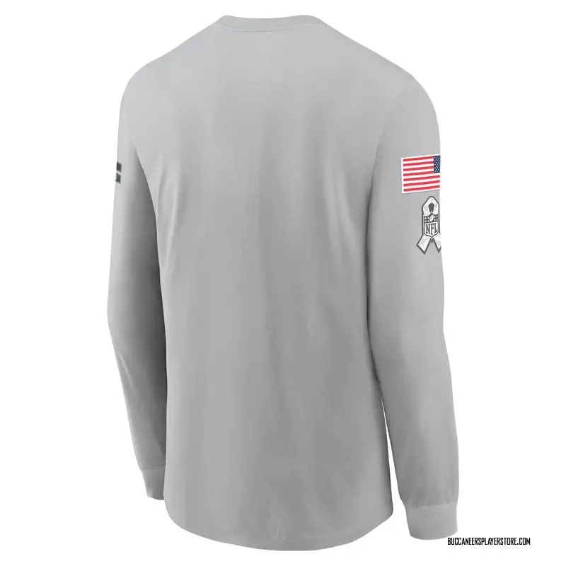 Nike Tampa Bay Buccaneers Gray 2024 Salute To Service Long Sleeve T-Shirt - Men's