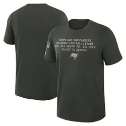 Nike Tampa Bay Buccaneers Green Dark 2025 Salute to Service Sideline Slub T-Shirt - Men's