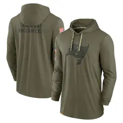 Nike Tampa Bay Buccaneers Olive 2022 Salute to Service Tonal Pullover Hoodie - Men's