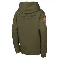 Nike Tampa Bay Buccaneers Olive 2025 Salute to Service Club Fleece Hoodie - Youth