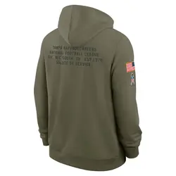 Nike Tampa Bay Buccaneers Olive 2025 Salute to Service Sideline Hoodie - Men's