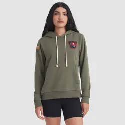 Nike Tampa Bay Buccaneers Olive 2025 Salute to Service Sideline Hoodie - Women's
