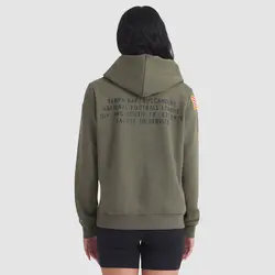 Nike Tampa Bay Buccaneers Olive 2025 Salute to Service Sideline Hoodie - Women's