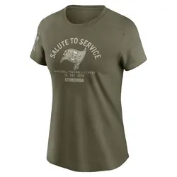Nike Tampa Bay Buccaneers Olive 2025 Salute to Service Sideline T-Shirt - Women's