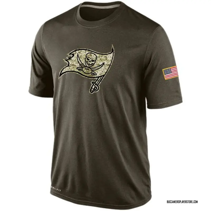Nike Tampa Bay Buccaneers Olive Salute To Service KO Performance Dri-FIT T-Shirt - Men's